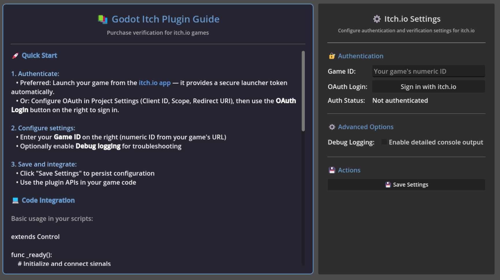 Godot Itch Plugin Guide