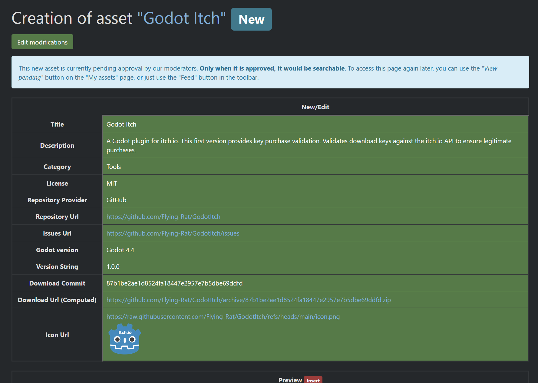 Godot Itch Plugin AssetLib Creation